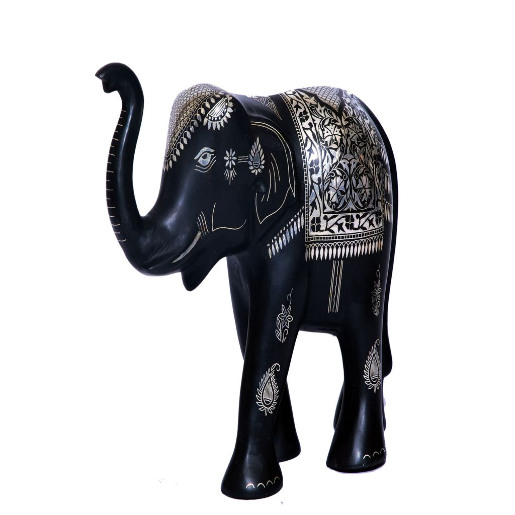 Bidri Elephant Sheet Phool Jadi Work (1TMTDCOKA10195) view 2
