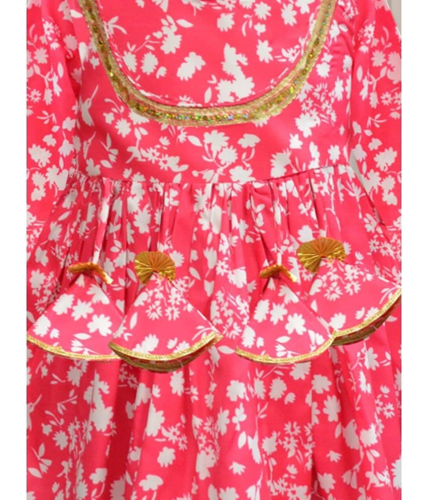 A.T.U.N. Girls Polyester Kurta and Sharara Set ( Pack of 1 , Multi ) view 2