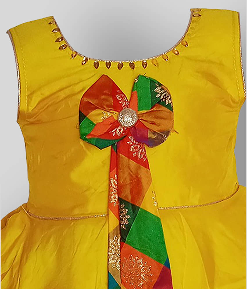 harshvardhanmart.com Baby Girls Cotton Blend Frocks ( Green ) view 2