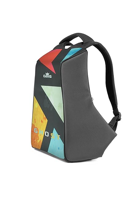 GODS Ghost Tiles Anti Theft 15.6 inch Polyester Laptop Tech Backpack(25 Ltrs, Black) view 2