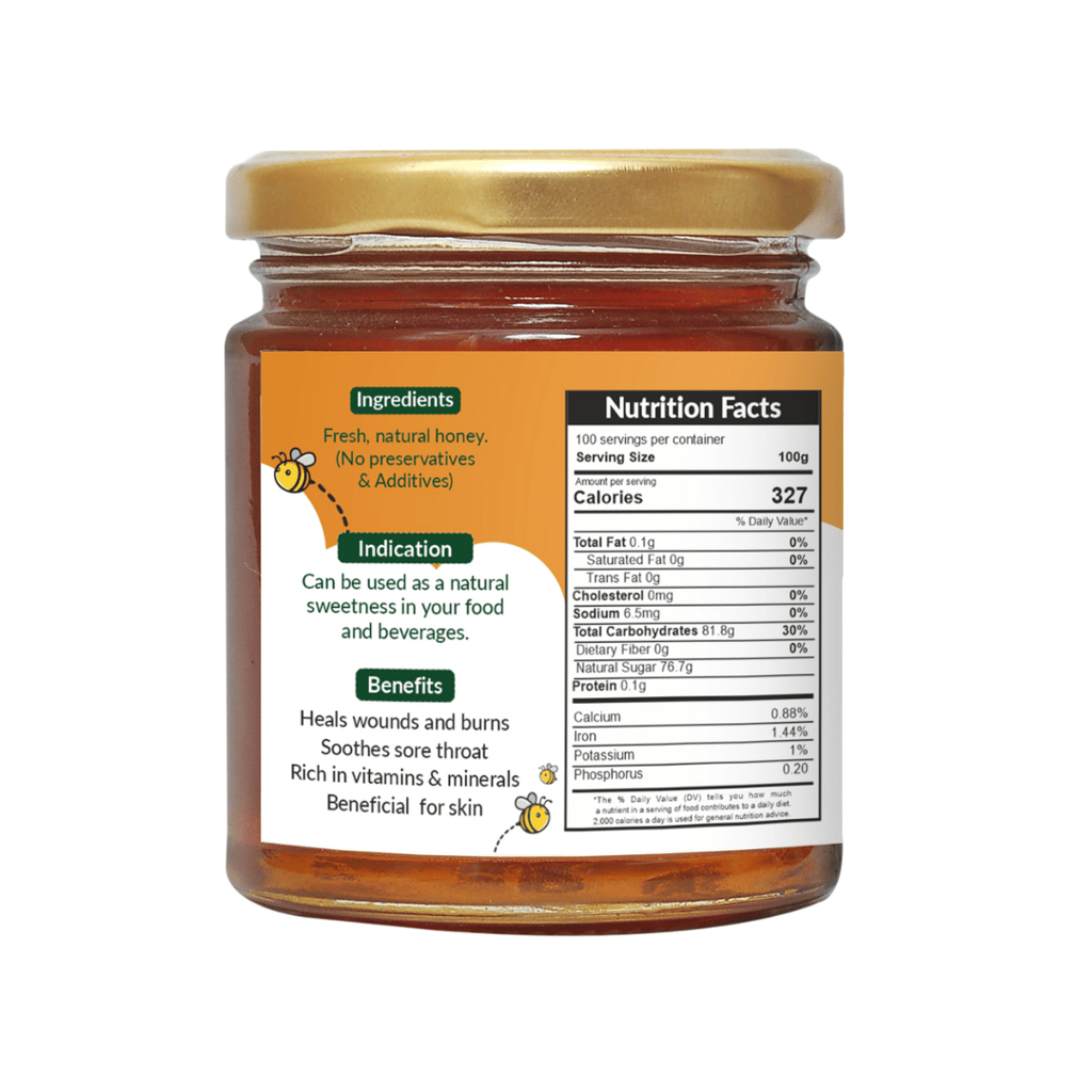 Pure Organic Honey, Natural, Pesticide-Free, Traditional Beekeeping, Preservative-Free (250gm) view 2
