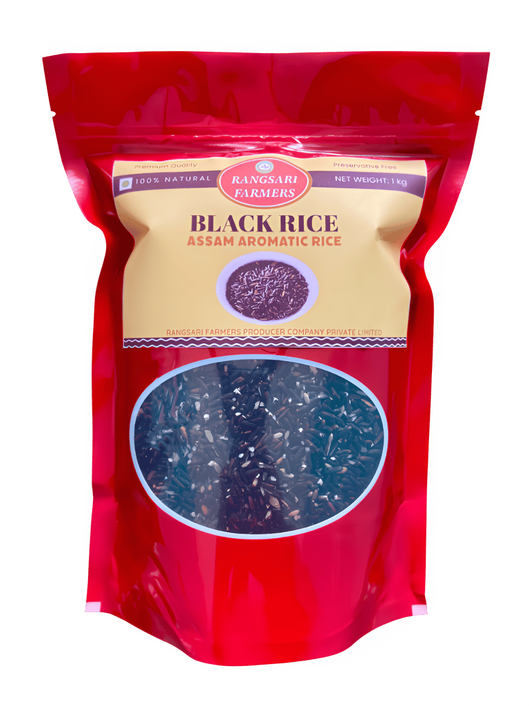 Black Rice - 1kg | Assam Aromatic Rice | Rich in Antioxidants & Fiber | Enjoy Nutritious Desserts