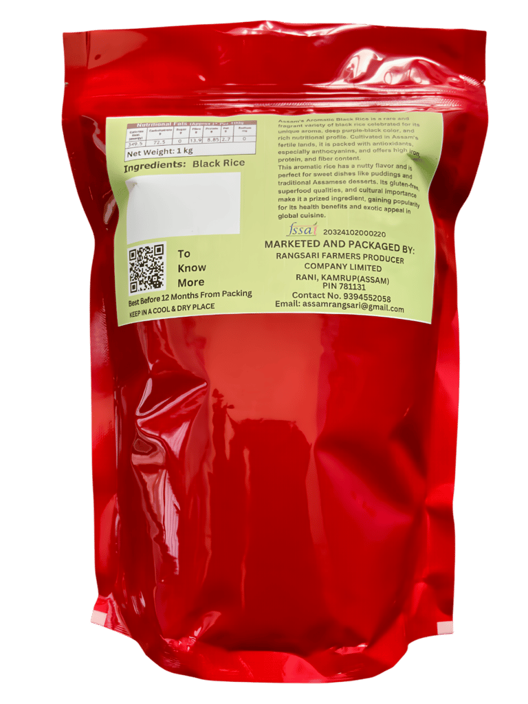 Black Rice - 1kg | Assam Aromatic Rice | Rich in Antioxidants & Fiber | Enjoy Nutritious Desserts view 2