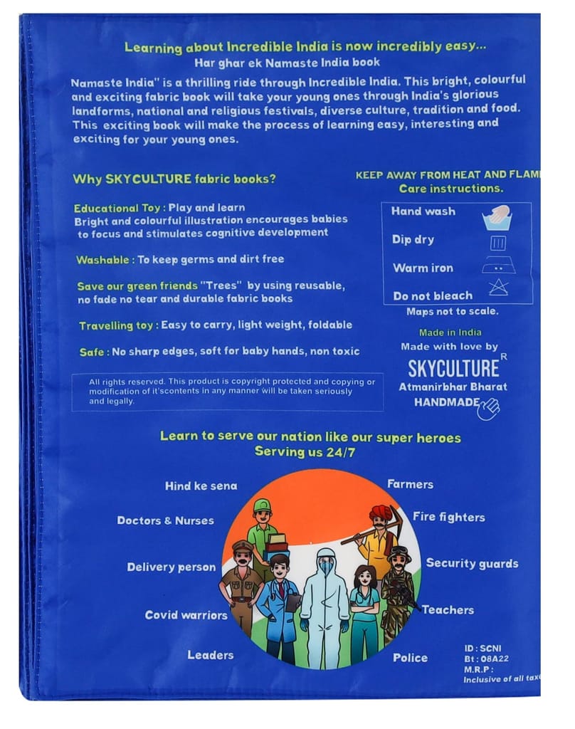 Skyculture� - Namaste India Cloth Books : On Our 75th Year of Independence - English view 2