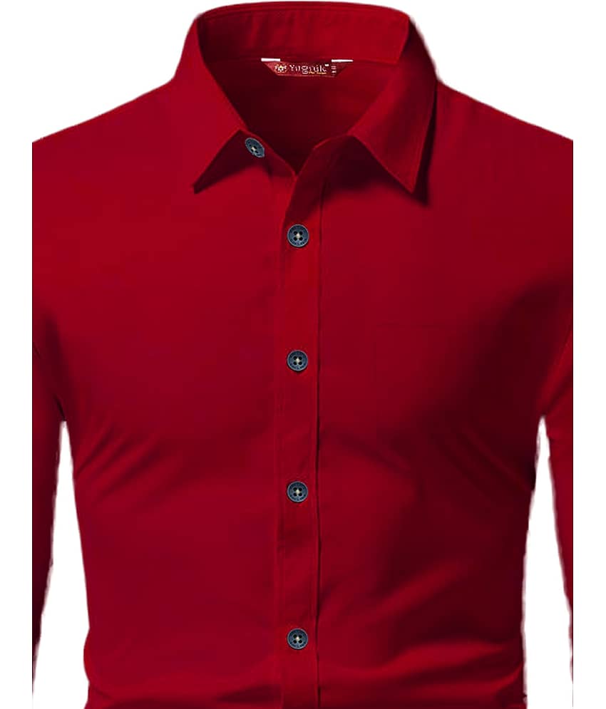 Yugnik Cotton Blend Slim Fit Full Sleeves Men's Formal Shirt - Mint Green ( Pack of 1 ) view 2