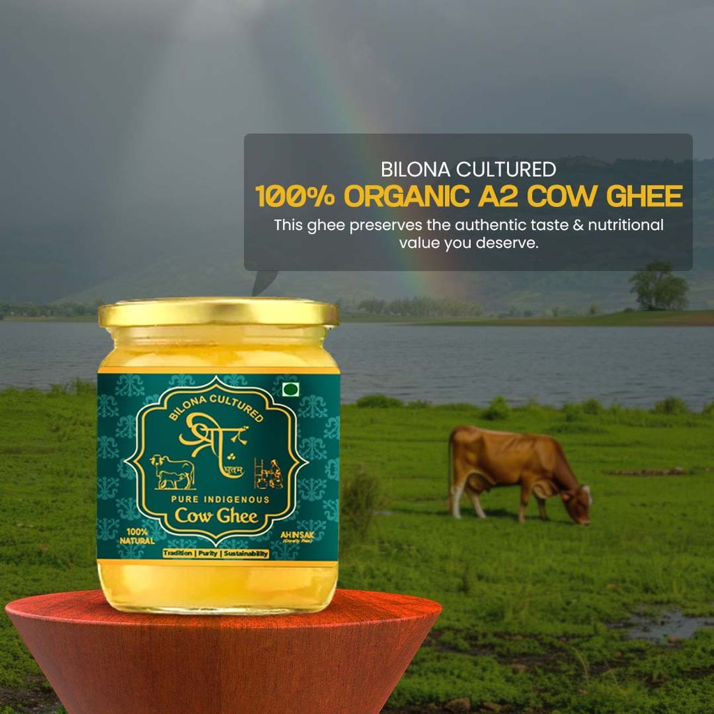 Pure A2 Cow Bilona Ghee Shree Ghritam (500ml) view 2