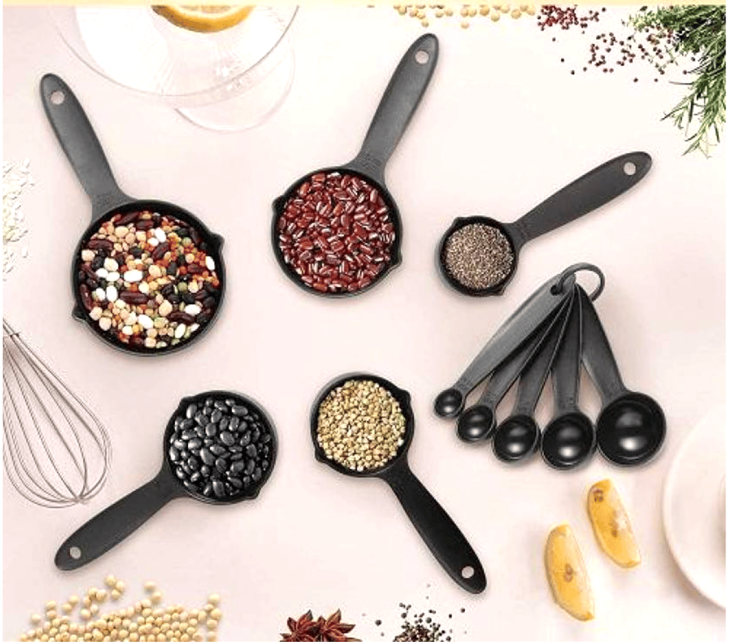 10 Pcs Measuring Cups & Spoons- Tresna Premium Best quality Measuring Cups & Spoons Kitchen Set 10-Pieces Combo view 2