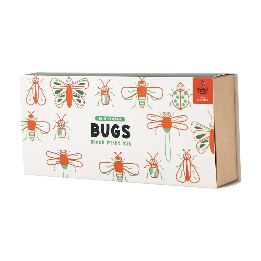 DIY Wooden Block Printing Craft kit Bugs view 2