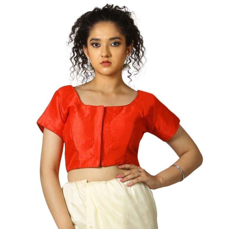 TheHangr Red Fantom Silk Blouse - 34 view 2