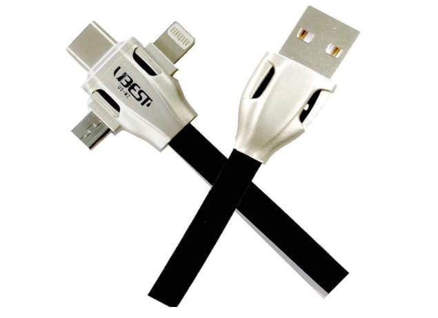 UBEST US-M2 3 IN 1 QUICK CHARGE AND DATA CABLE view 2