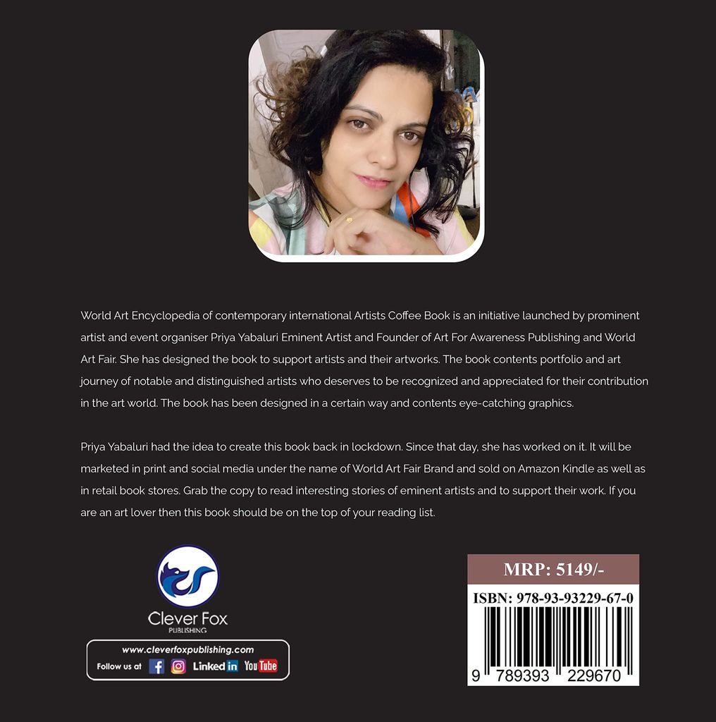 WORLD ART: ENCYCLOPEDIA OF INTERNATIONAL CONTEMPORARY ARTISTS [Hardcover] PRIYA YABALURI view 2
