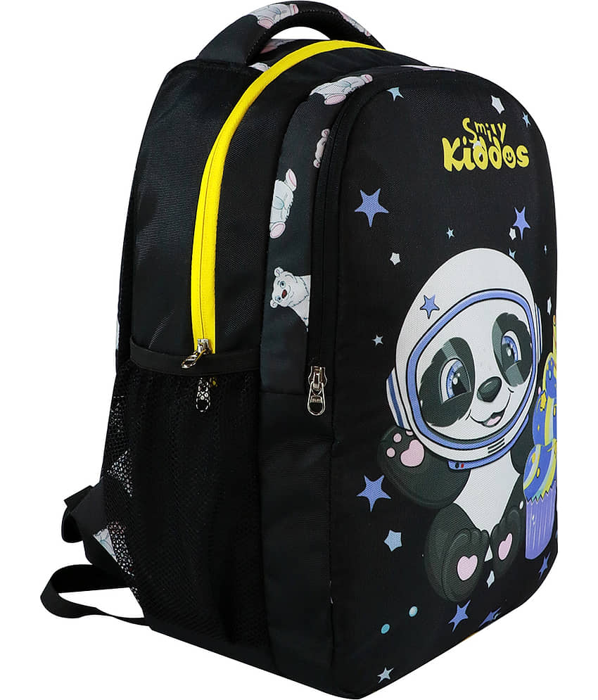 Smily Kiddos 20 Ltrs Black Polyester College Bag view 2