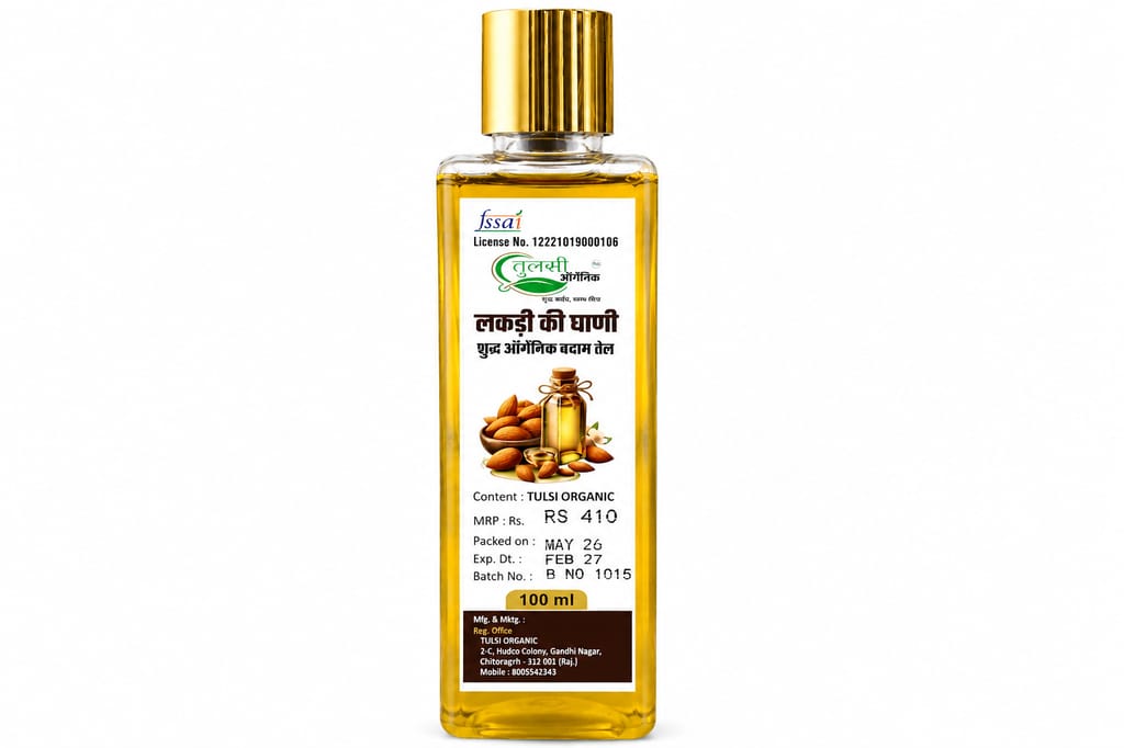 Tulsi Organic Cold Pressed Almond Oil (100 ml)