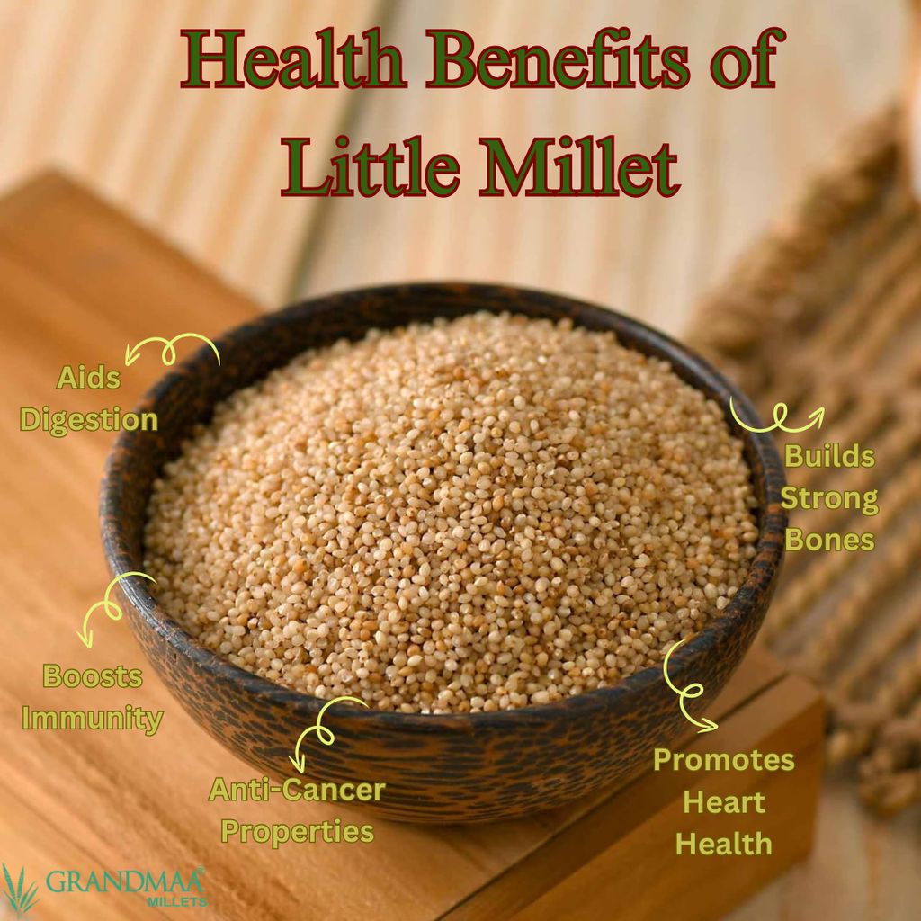 Pack of 5 Millets ( 500g each) , ( Little millet, Kodo millet, Browntop millet, Foxtail millet, Barnyard ) view 2