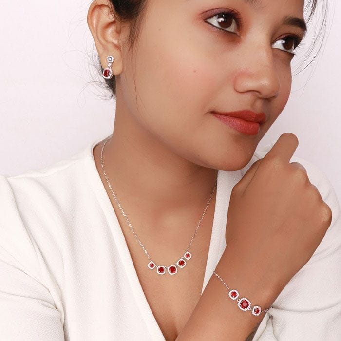 Silver Red Royalty Set view 2