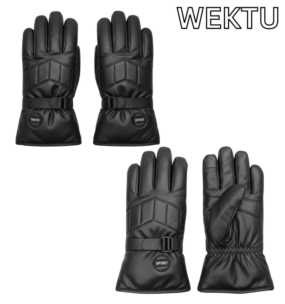 WEKTU Performance Winter Gloves with Water-Resistant Shell & Adjustable Wrist Strap view 2