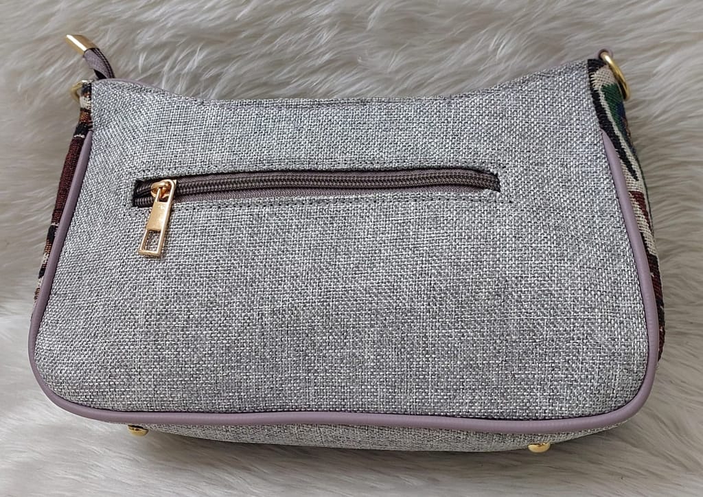 Sling Bag for Women with Colorful Geometric Pattern and Detachable Strap view 2