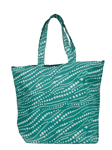 Handloom Grocery Bag( Sky) view 2