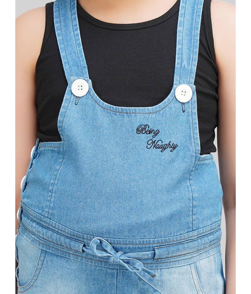 Being Naughty Girls Denim Dungarees ( Pack of 1 , Blue ) view 2