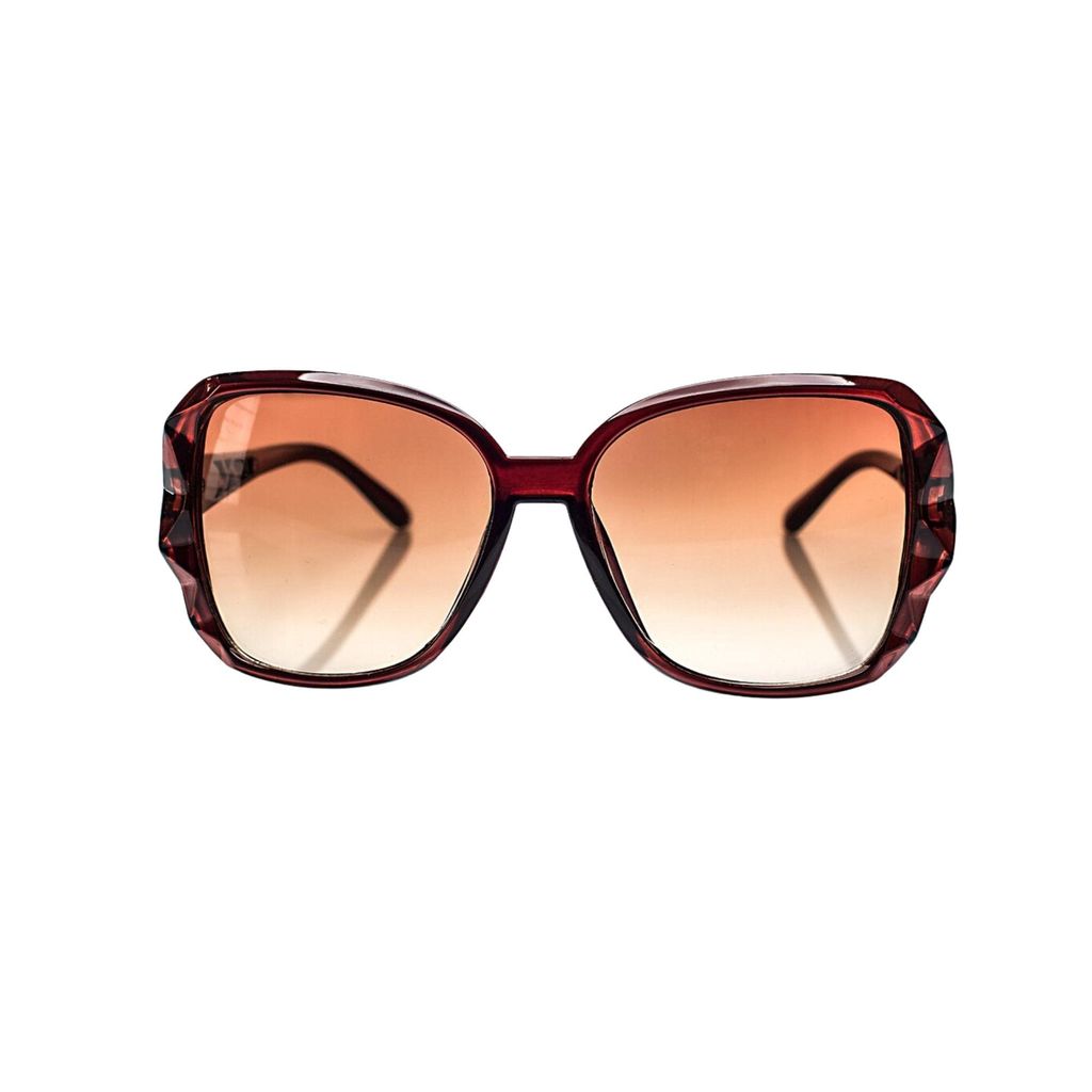 4Flaunt Full Rim Stylish Trending & Latest Vintage Oversized Oval Butterfly Gradient Sunglasses For Women | 100% UV Protected | Large (58-17-132 MM) (C2 - Brown) view 2