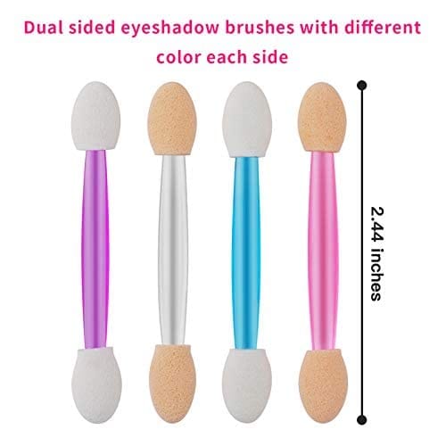 Elecsera 10 Pcs Disposable Eyeshadow Brushes Dual Sides Eye Shadow Sponge Applicators (Pack of 10) view 2