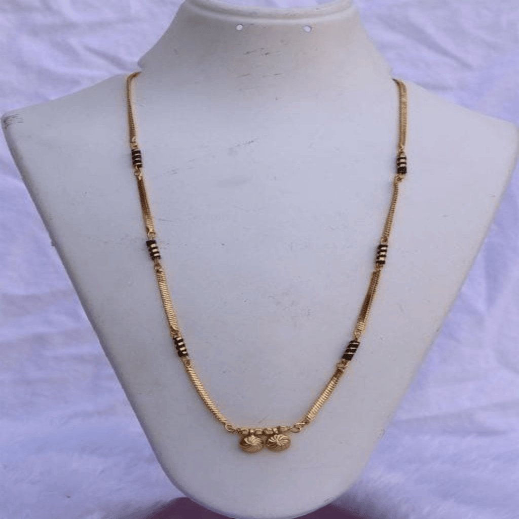 Attractive Alloy Women's Mangalsutra & SPECIAL MAHARASTRA GOLEDN VATI MANGALSUTRA & Gold Beautiful and Fancy CHAIN-PENDANTS necklaces For Girls and women's (RK) (COMBO PACK OF 3 PIC) view 2
