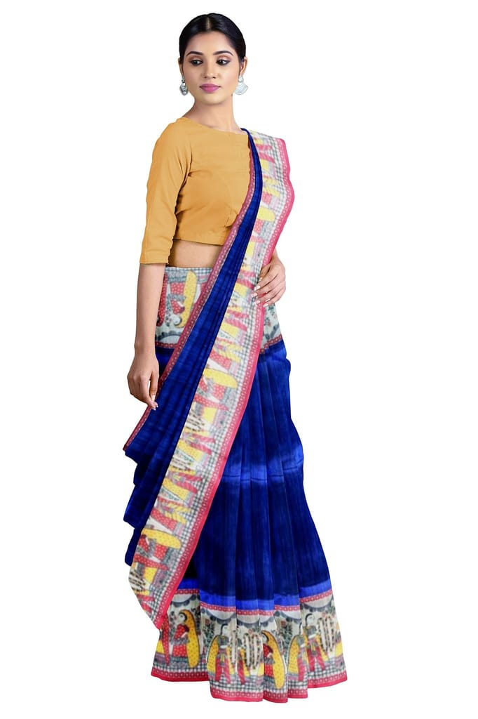 Madhubani Print Saree view 2