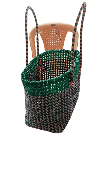 Small Handwoven Market Tote view 2