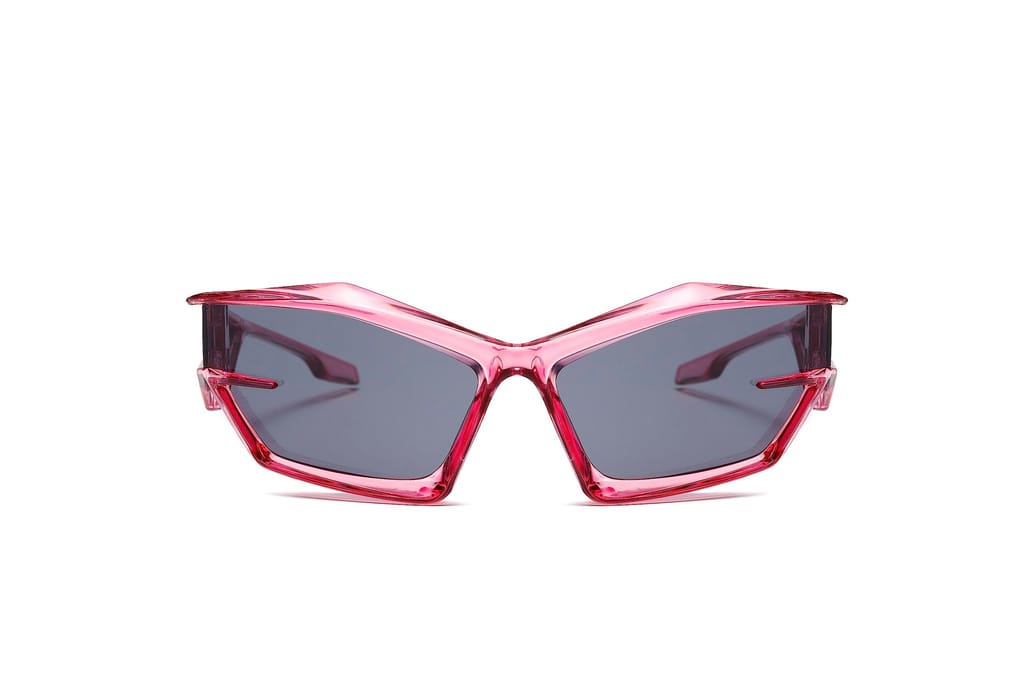 Eyenaks Funky Street Wear Wrap Style Sports Sunglasses For Men And Women With UV400 Protection Lens material Polycarbonate Pack Of 1. (Pink) view 2