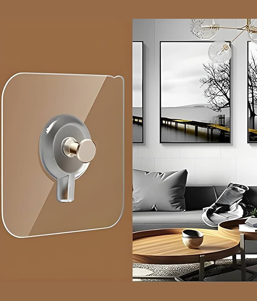 Photo Frame Hooks & Wall Hangers Tex Hooks Pack of 08 for Wall Heavy Duty, Self Adhesive Hook, Wall hangings, Kitchen Accessories Item view 2