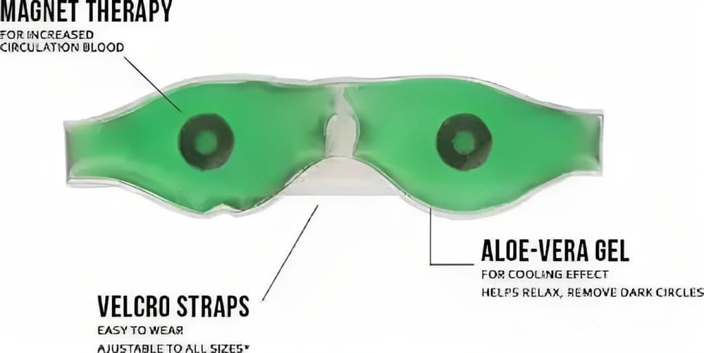 Elecsera Cool Magnetic Aloe Vera Gel Eye Care Face Mask view 2