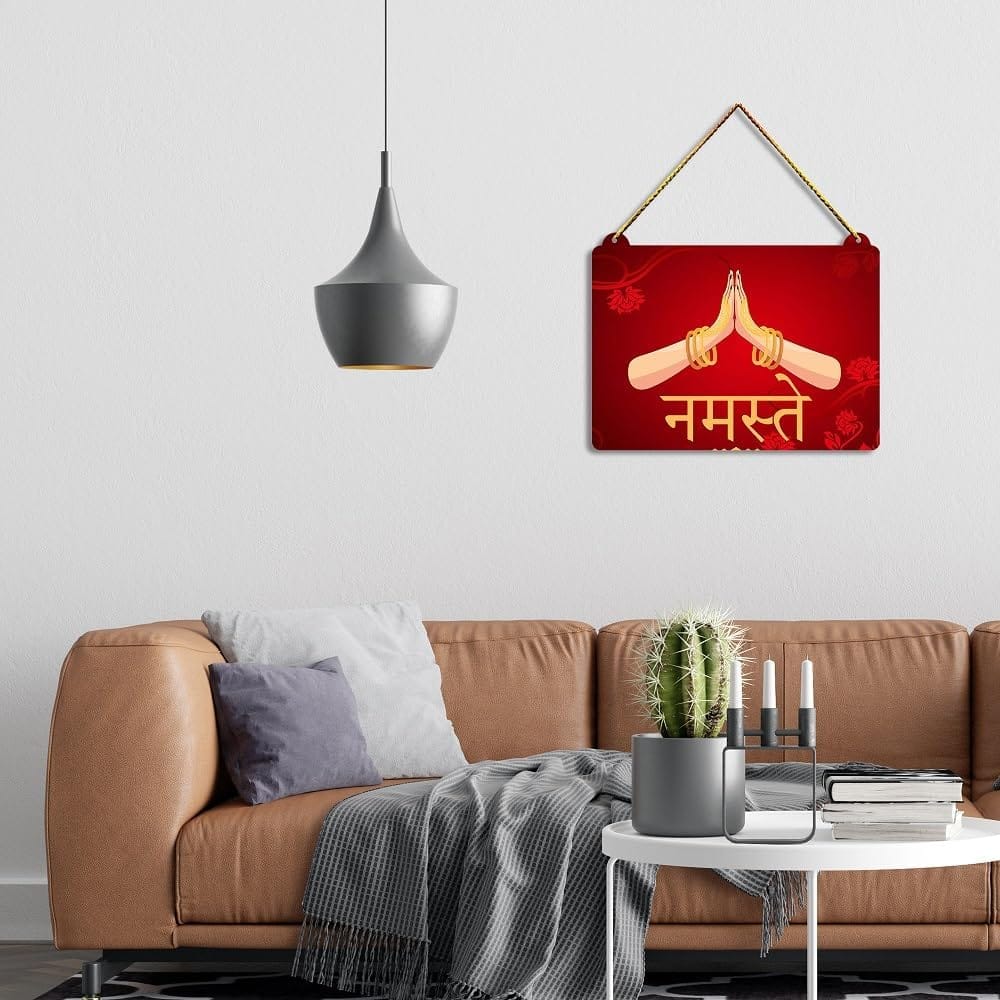 Wall Hangings for Home Decoration Items for Living Room Decor Welcome Home Wall Hanging for Home Office Decoration Handmade Craft Decorative Wall Art (WH1310) view 2