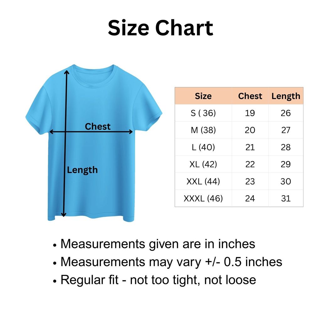 Trishoolin SSHAYU Printed T-Shirt | Design 10175MB | Regular Fit | Crew Neck / Round Neck Half Sleeve | Pack of 1 view 2