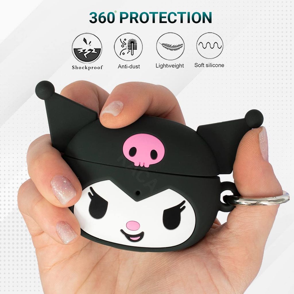 LIRAMARK Cute Cartoon Design Case Cover for AirPods 1 & 2, Designer case for Apple airpods 1st and 2nd Generation case (Hello Kitty) view 2