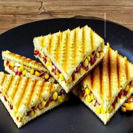 Corn cheese sandwich