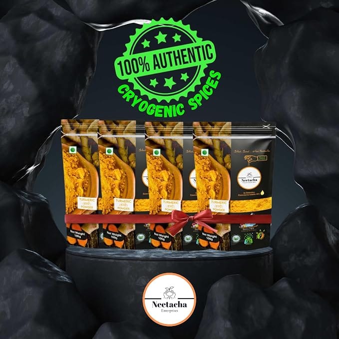 Neetacha Cryogenic Turmeric Powder 4 Pack 100g view 2