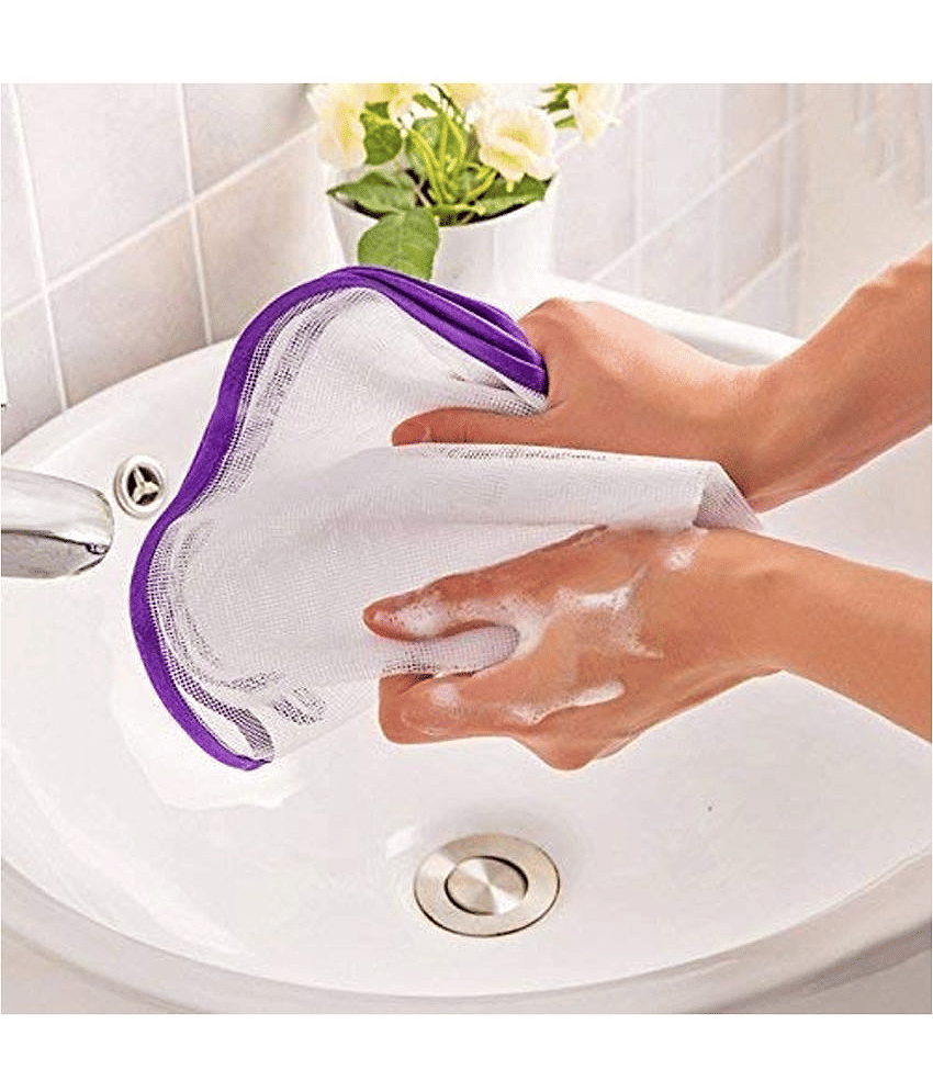 sakimo Protective Insulated Ironing Mesh for Clothes Delicate Garment Cloth Guard Home Press Mat Heat Resistant Reusable & Washable, Multicolours Standard view 2