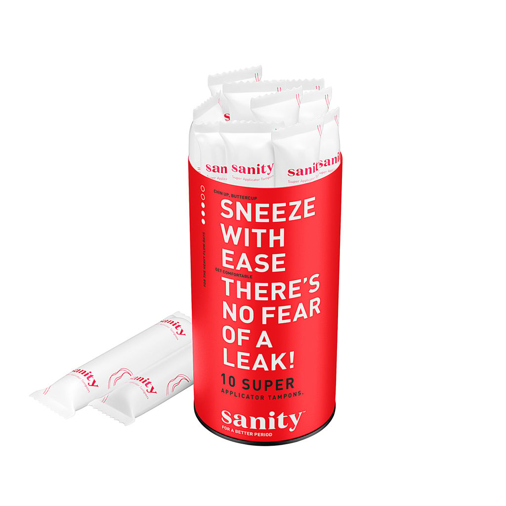 Sanity Super Applicator Tampons – Pack of 20 | Medium to Heavy Flow | Safe & Secure Period Protection view 2