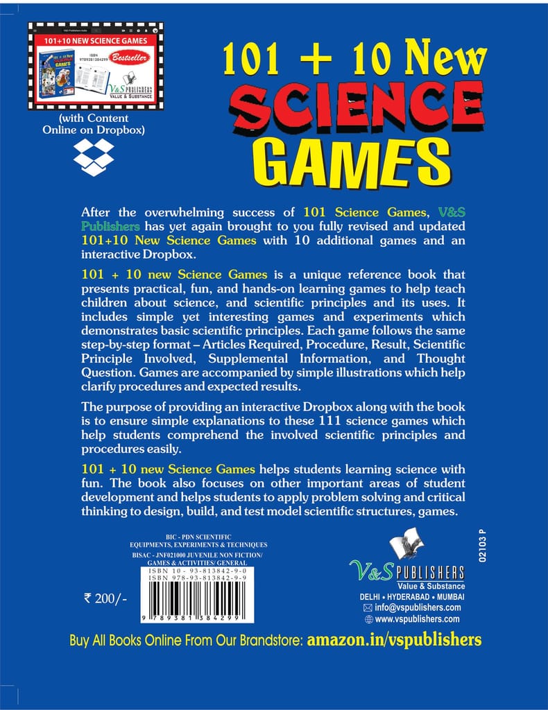 101+10 New Science Games (With Online Content on Dropbox) view 2