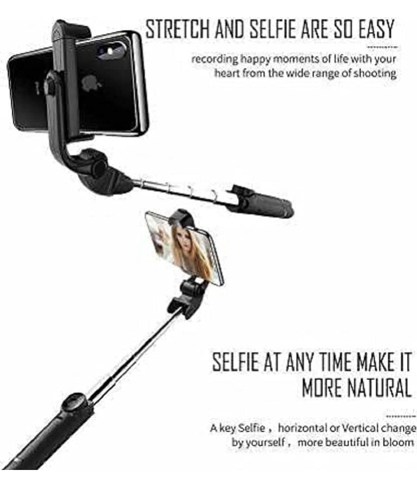Hybite XT02 Extendable Selfie Stick with Wireless Remote and Stand Ultra Compact Selfie Stick for Mobile and All Smart Phones view 2