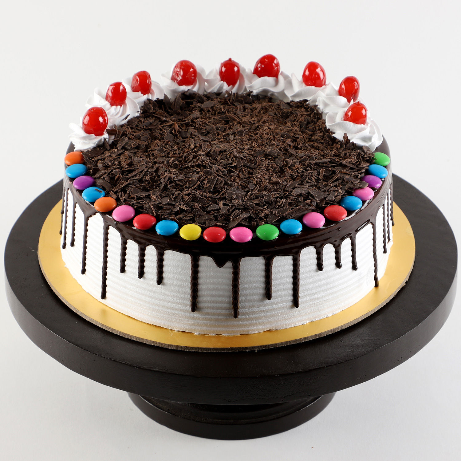 Yummy Black Forest Gems Cake Half Kg view 2