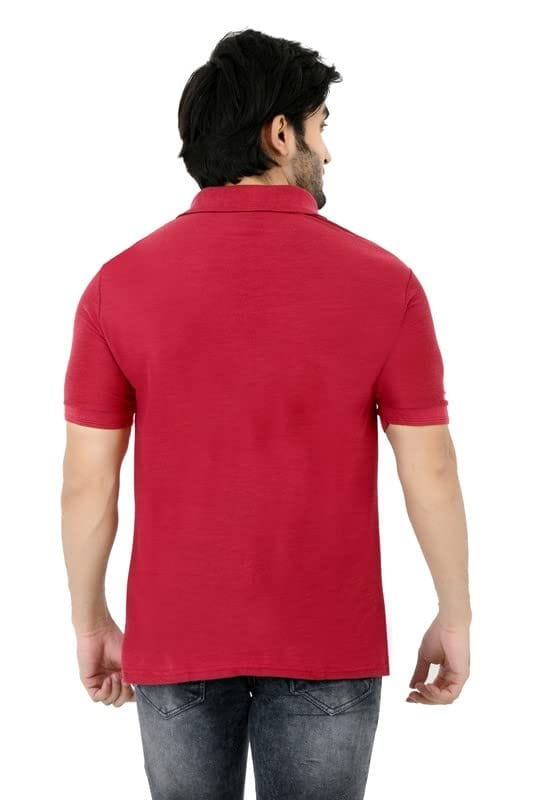 Men Polo Collar Neck Casual T-Shirt view 2