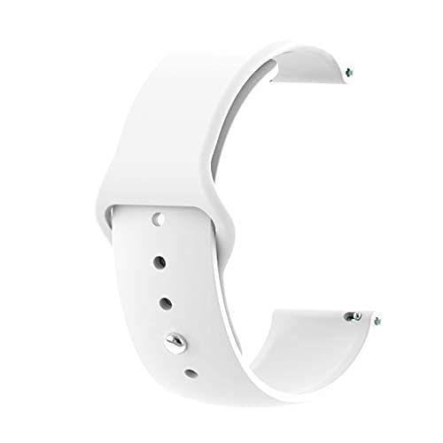 Exelent Smart Watch Strap Compatible For Watch Straps 45mm 44mm 42mm, Soft Silicone Sports Wristband for iWatch Series 7/6/5/4/3/2/1/SE (Watch Not Included) (White) view 2
