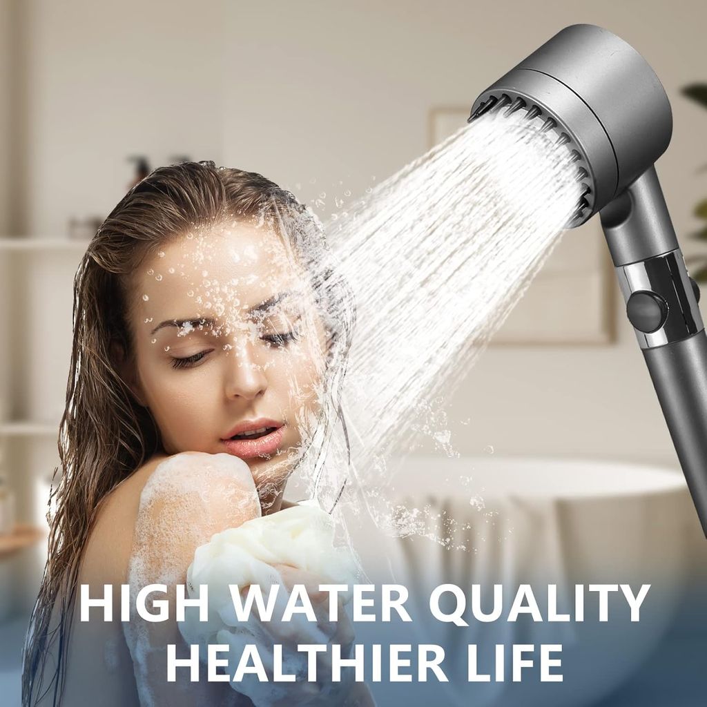 Hyenas Multifunctional High Pressure Shower Head with Silicone Massage view 2