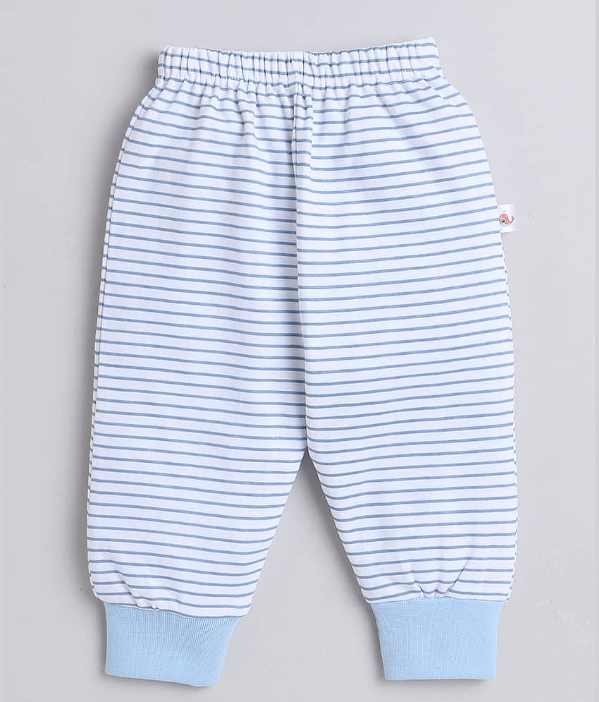 BUMZEE Pack of 4 Baby Boys Cotton Pyjama ( Sky Blue ) view 2