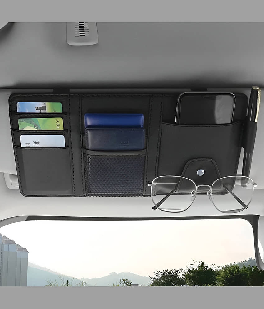 SIAGO Sunglasses Holder for Front Seat Side Black