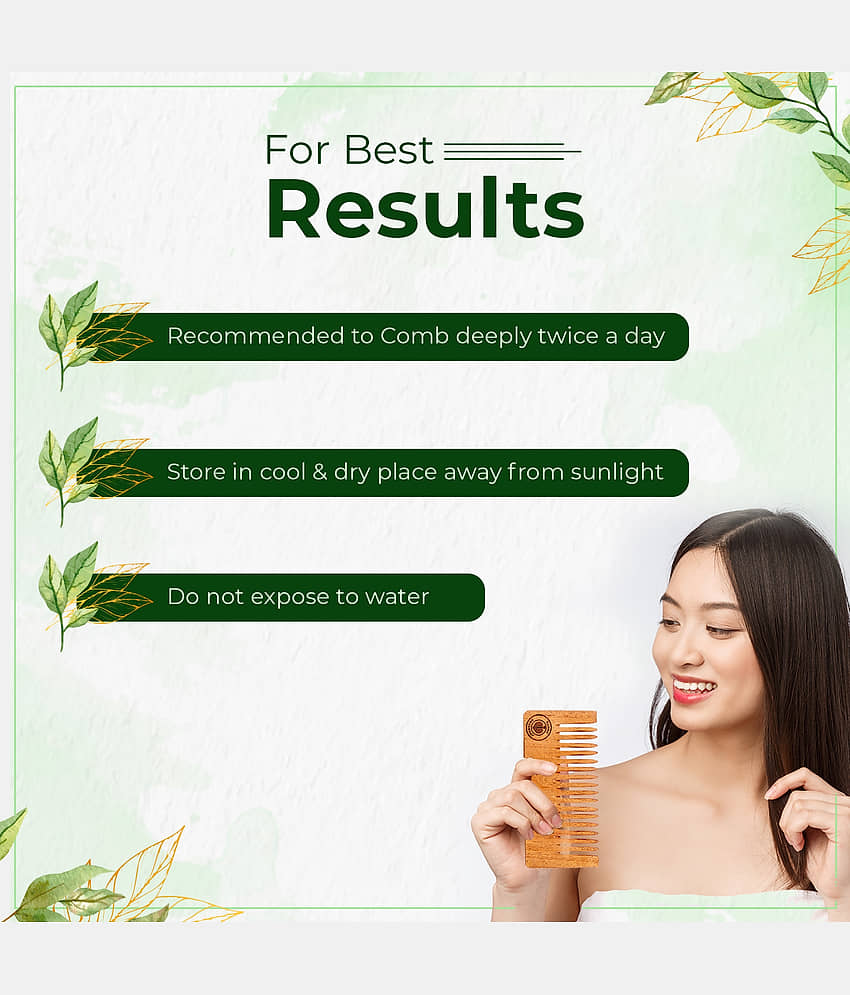 Ayurveda Amrita - Wide Tooth Comb For All Hair Types ( Pack of 2 ) view 2