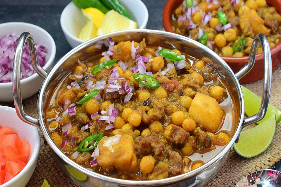 Mutton keema ghugni