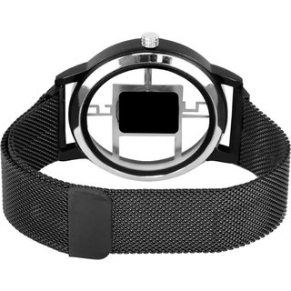 HRV Men's Round Dial Black Strap Analog Watch view 2