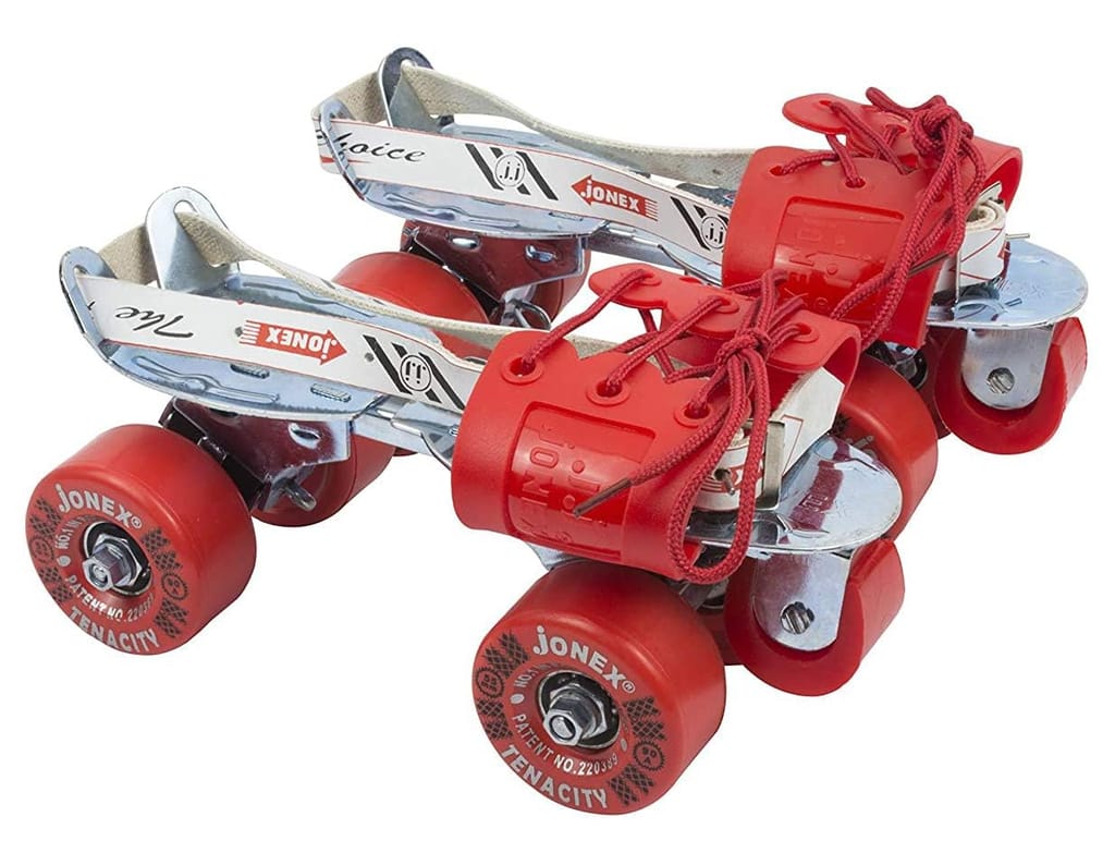 JONEX Roller Skates Tenacity, Skates for use Adults, Outdoor & Indoor Illuminating Roller Skates (TEENACITY Brake)